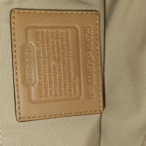 Authentic Coach Soho Signature Khaki Belted Purse - Picture 9 of 9